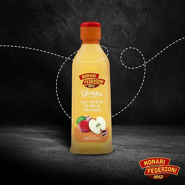 MONARI FEDERZONI GLAZE WITH ITALIAN APPLE CIDER VINEGAR, PRODUCT OF ITALY, 9.1OZ