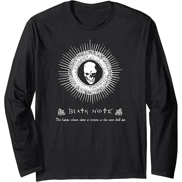 Amazon.com: Death Note How To Use Notebook Anime Long Sleeve T