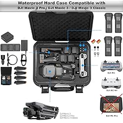 Lekufee Waterproof Hard Case Compatible with DJI