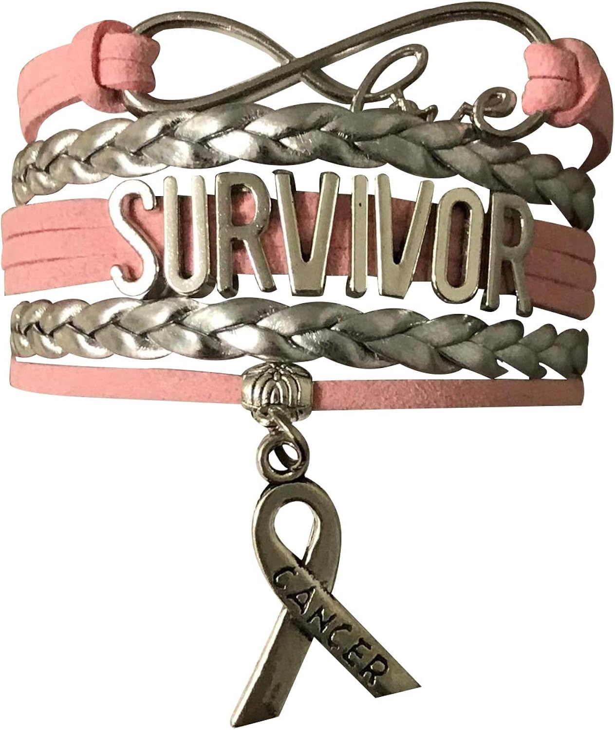 Infinity Collection Breast Cancer Survivor Bracelet, Cancer