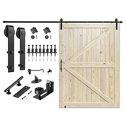 SMARTSTANDARD 54in x 84in Sliding Barn Door with