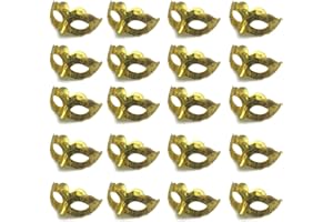 CYIWHI Mini Masquerade Mask Table Decorations Mardi Gras Small Venetian Hand-painted Mask