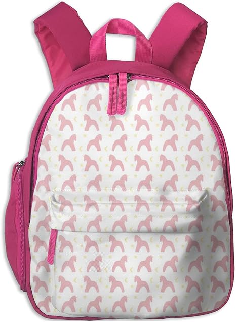 pink yellow backpack