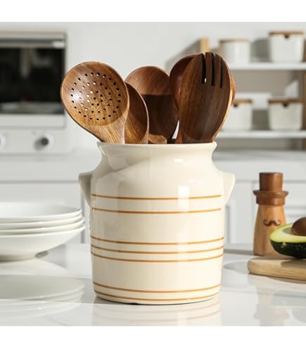 Amazon.com: Godinger Hershey's Syrup Vintage Crock Utensil Holder