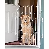 Portable Foldable Pet Gate for Front Doors Durable Retractable Dog Fence with Easy Setup for Puppy Training Enhancing Home Sa