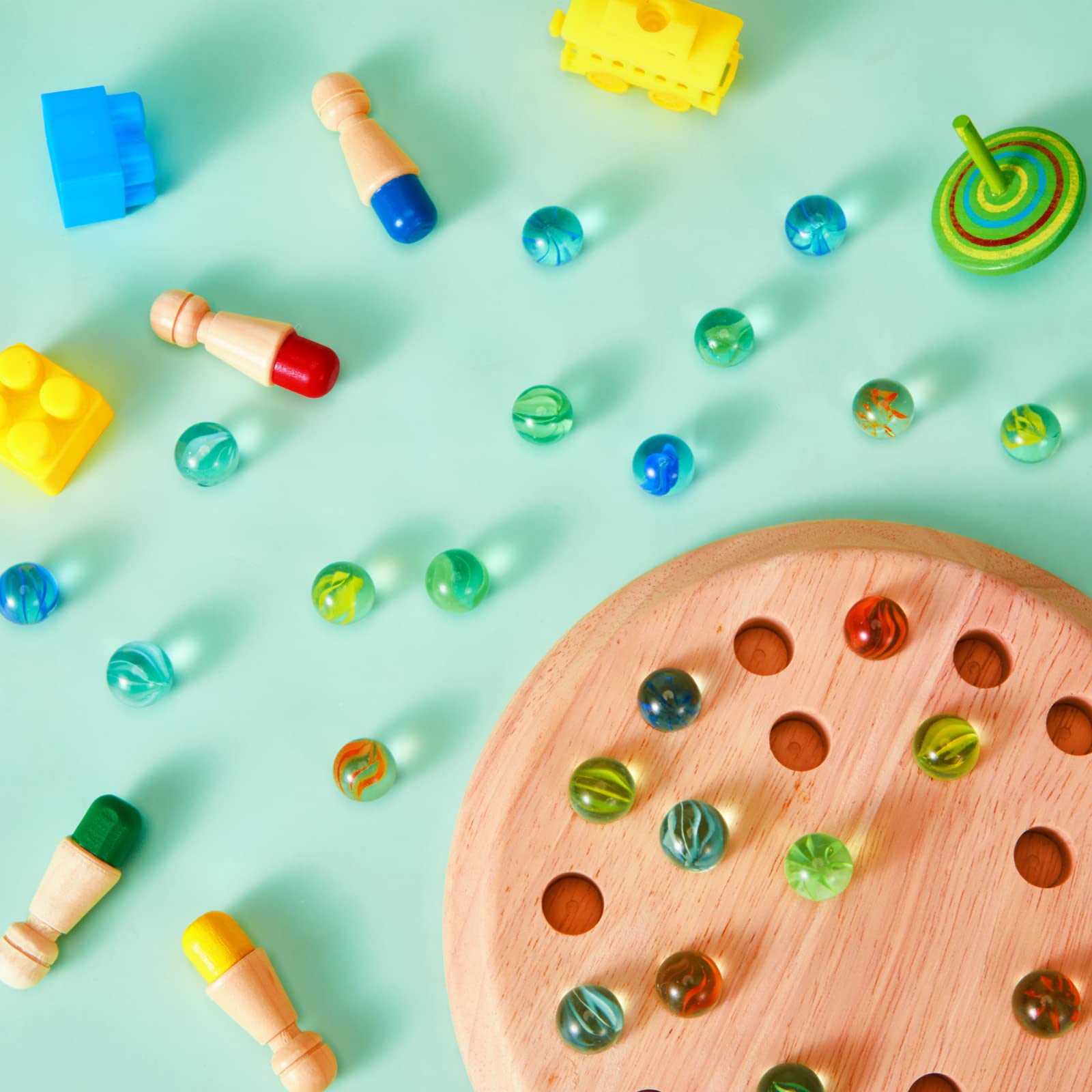 Zhanmai 500 Pieces Color Mixing Glass Marbles 0.56 Inch Cat Eyes Marbles Bulk Solid Glass Colorful Round DIY Craft for Kids Slingshot Home Decoration Chinese Checkers Game (Bright) (Classic)