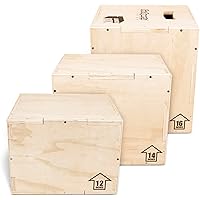 GoSports Fitness Launch Box - 3-in-1 Plyo Jump Box for Exercises of All Skill Levels