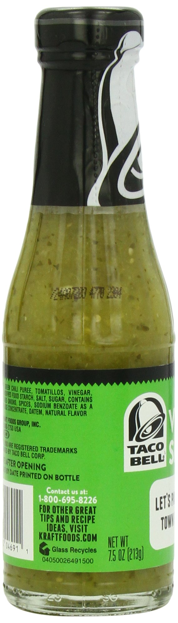 Taco Bell Salsa Verde Bottle (7.5 oz Bottle), Pack of 12 Buy Online