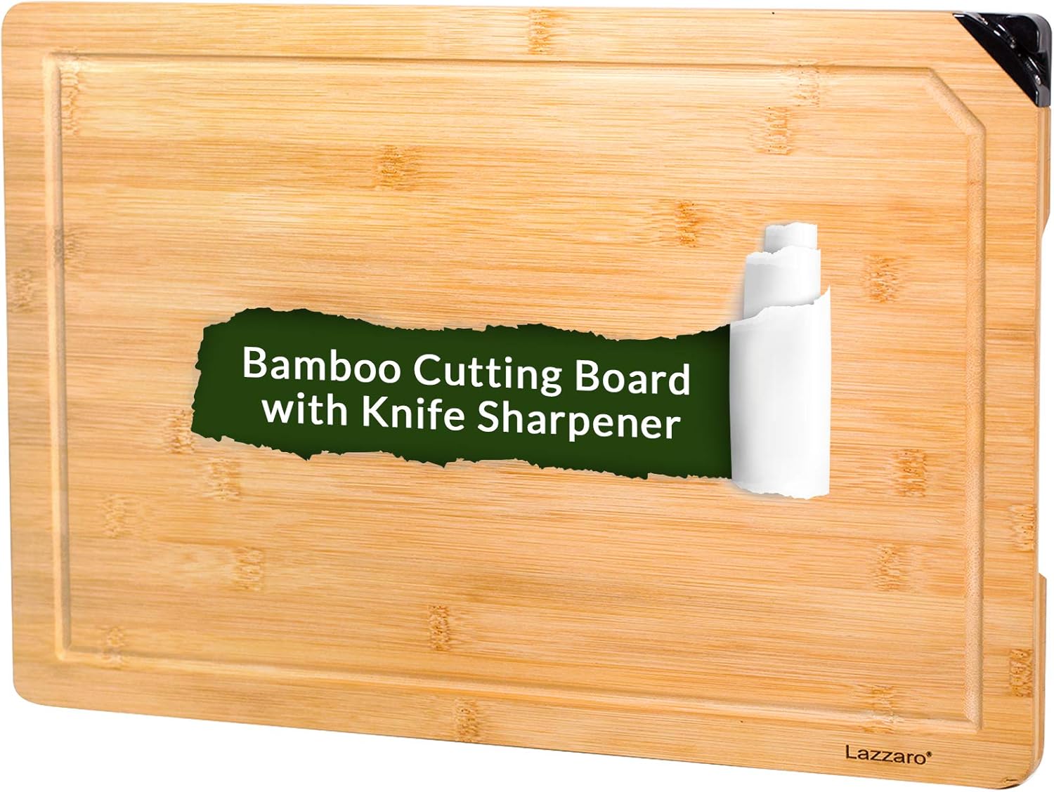 Lazzaro Chopping Board with Knife Sharperener