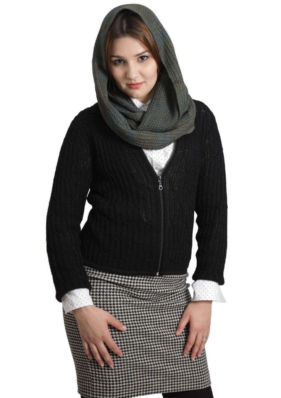 Women's Hand Knit Infinity Circular Scarf - 100% Baby Alpaca Women's Hand Knit Infinity Circular Scarf - 100% Baby Alpaca