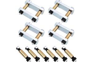 Sporacingrts Heavy Duty Shackle Upgrade Kit Trailer Shackle kit 3.125" Shackles Tandem Axle Replaces UO12-021