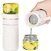 Moyufoby Glass Teapot With Infuser, Travel Tea Mug, Portable Loose Tea Infuser, Tea Cup With Infuser And Lid, Tea Mug With Infuser For Outdoor tea tumbler at Home