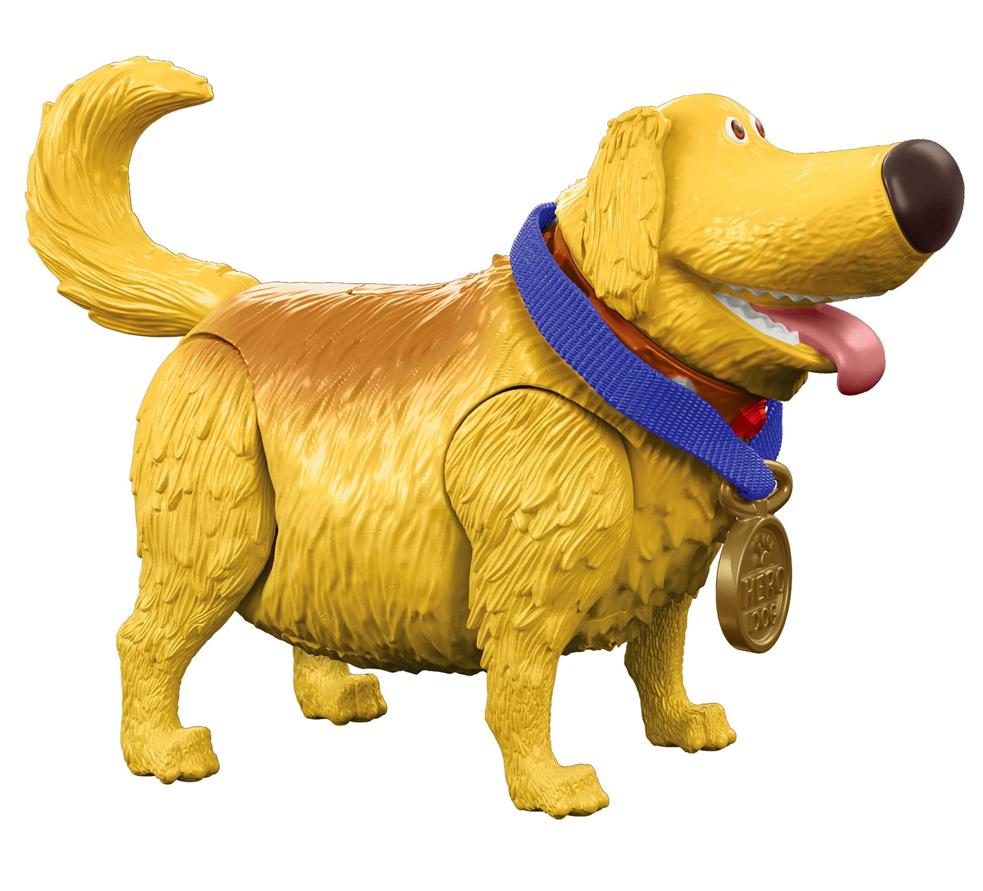 Disney Pixar Interactables Dug Talking Action Figure Toy, Posable Dog Movie Character, Interacts with Other Figures