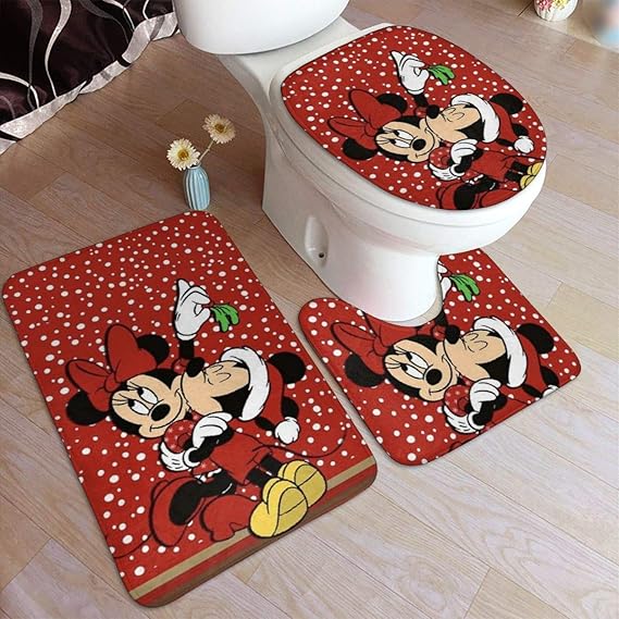 DNBCJJ - Juego de 3 alfombras de baño Antideslizantes para Invierno