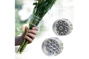 UTOSDAY Spiral Ikebana Stem Holder, Spiral Stem Holder for Flowers, 2024 Spiral Flower Stem Holder, Round Flower Arranger Flower Fixed Tools, Spiral Bouquet Twister Flower Arrangement Holder (Clear, S+L)