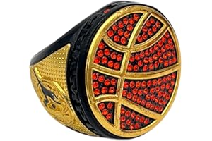GENERIC Discount Sports Rings, DELUXE BASKETBALL CHAMPIONSHIP RING — Assorted colors, Painted Body with stones, Player Ring, Player Award