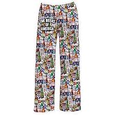 BRIEF INSANITY Funny Beer Lounge Pajama Pants for Men and Women | Iconic Beer Print Bottoms - Funny Loungewear Pants (S-XXL)