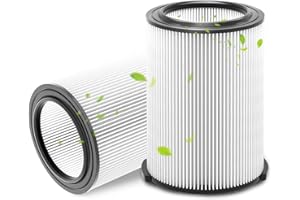 IOYIJOI 2 Pack Standard Wet/dry Vac Filter Vf4000 Compatible with RIDGID Vacs 5-20 Gallons Vacuum Cleaner, Replacement Vf4000 filter
