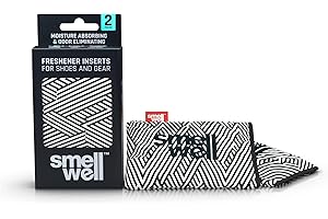 SmellWell - Scented Shoe deodorizer - Odor Eliminator - Activated Bamboo Charcoal - Air Purifying Bags - Freshener Inserts
