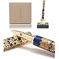ARTEX Executive Rollerball Pen Sets With Stand - Museum Art Collections - Crafting Timeless Beauty - Luxury Pen Gift & Office Desk Decor, German SCHMIDT refill, Solid Metal & Marble Texture