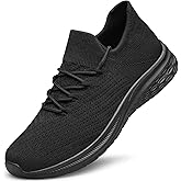 YHOON Mens Walking Shoes Non Slip Tennis Slip on Sneakers Casual Lightweight Brethable Workout Gym Shoes