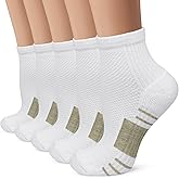 Iseasoo Copper Ankle Compression Socks - Low Cut Arch Support Socks for Men & Women, Running, Nurses, Plantar Fasciitis Socks