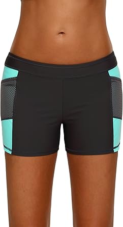 amazon women's swim boy shorts