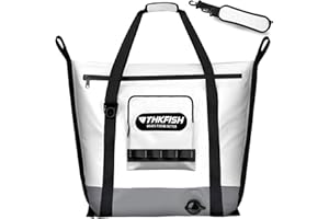 THKFISH Insulated Fish Cooler Bag, 25x17.5in Portable Soft Cooler Bag for Caught Fish, Travel, Beach, Camping, Picnic, Lunch,
