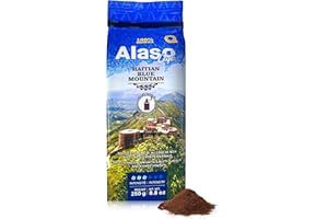 Alaso Cafe Ground Coffee | 100% Haitian Blue Mountain Coffee Medium Roast, 100% Arabica and Kosher Certified Organic (1 pack,