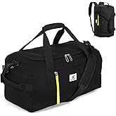 SKYSPER Gym Bag Men Women - 40L Sports Bag Duffle Backpack with Shoe Compartment Wet Pocket for Fitness,Sport,Travel & Workout(Black)