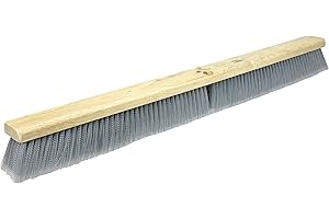Weiler 42098 36" Fine Sweep Floor Brush, Flagged Silver Polystyrene Fill, Includes Brace