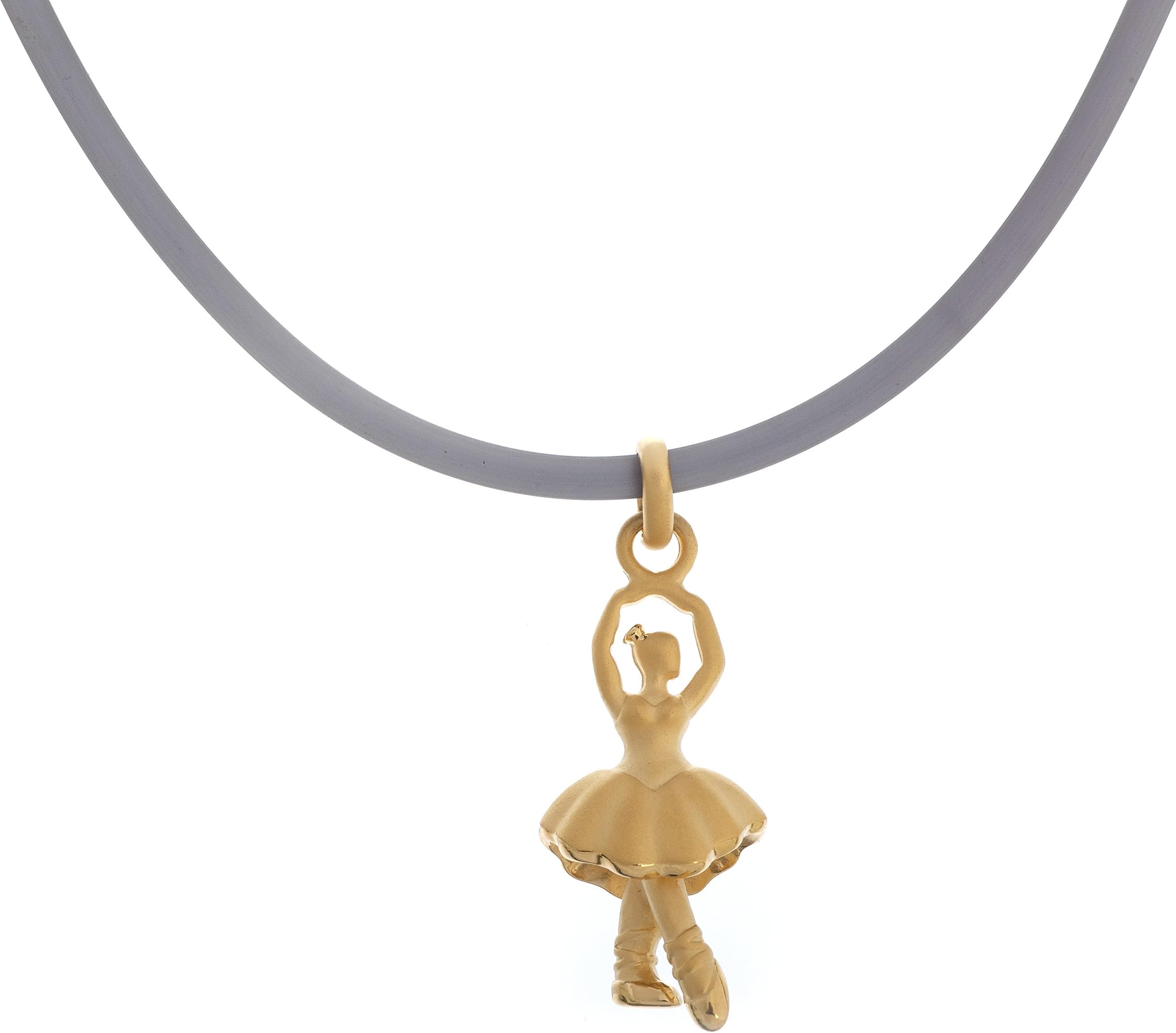 Girls JenniferLovey Doll Ballerina Pendant Gold Plated - Girl Christmas Gift