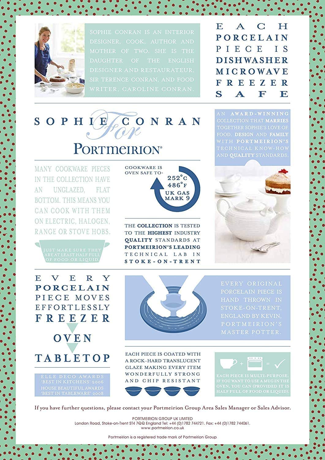 Portmeirion Sophie Conran Low Covered Dish | 3 Qt. White Round Serving Dishware | Made from Fine Porcelain | Dishwasher and Microwave Safe | Perfect for Casserole