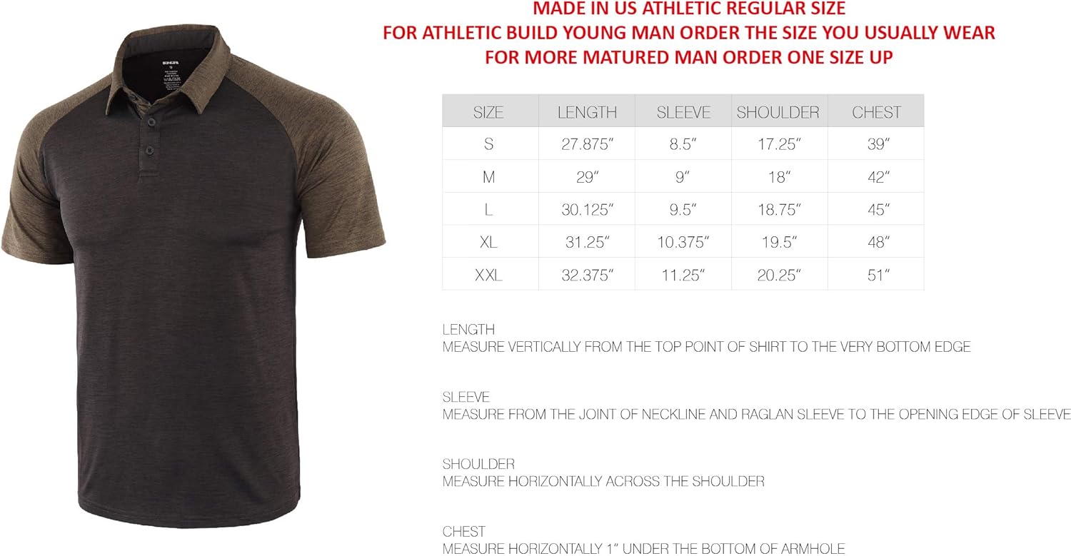KNQR Mens Lightweight Soft Quick Dry Athletic Workout Running Golf Polo T Shirt: Clothing