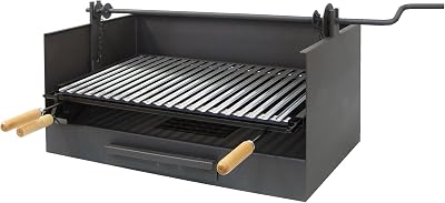 EL ZORRO 71517-tiroir BBQ Grill with Elevator & Stainless Steel Grate