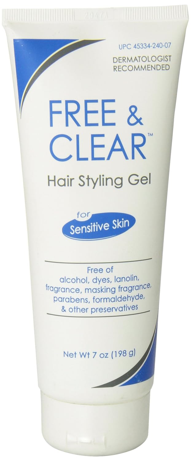 Free & Clear Hair Styling Gel | Fragrance and Gluten Free | For Sensitive Skin | 7 Ounce: Beauty