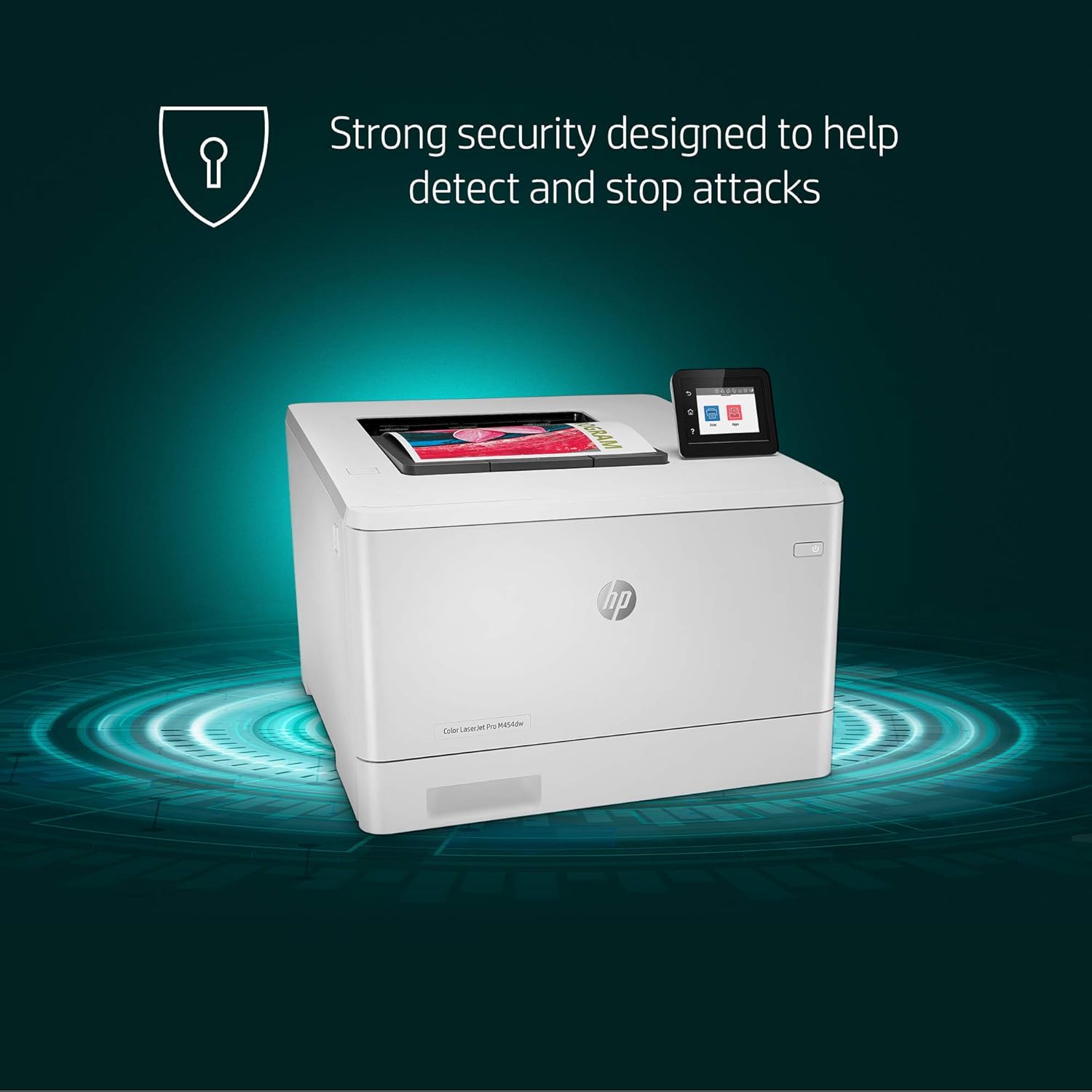 HP Color LaserJet Pro M454dw Wireless Laser Printer, Double-Sided & Mobile Printing, Security Features, Works with Alexa (W1Y45A): Electronics