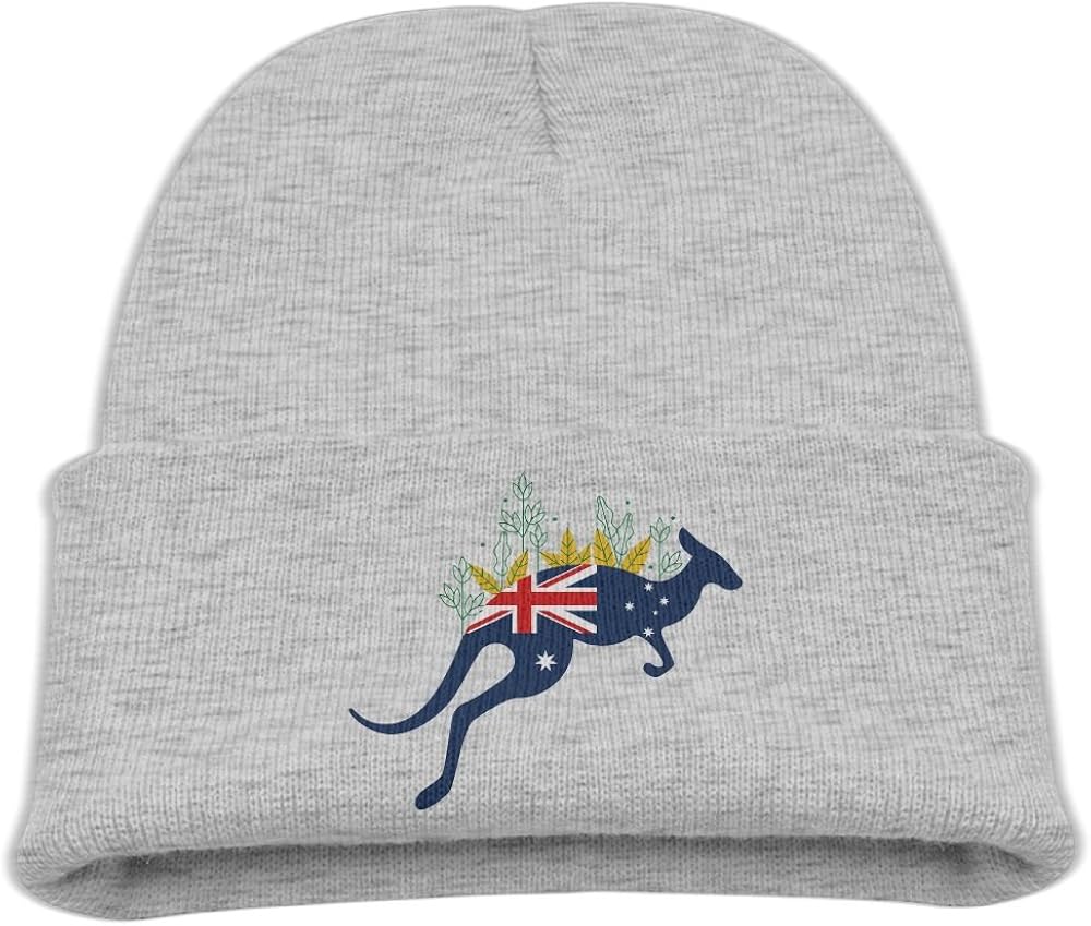 Australian Kangaroo Boys Warm Winter Hats Outdoor Skull