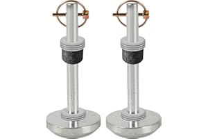 AR-PRO (2-Pack) Replacement Snow Plow Skid Shoes for ATV UTV Blades, Fits 5/8" Shaft – Compatible with Moose Plows – Includes Pins, Rubber Bumpers, Washers – Replaces 100-3133, 4501-0702 etc