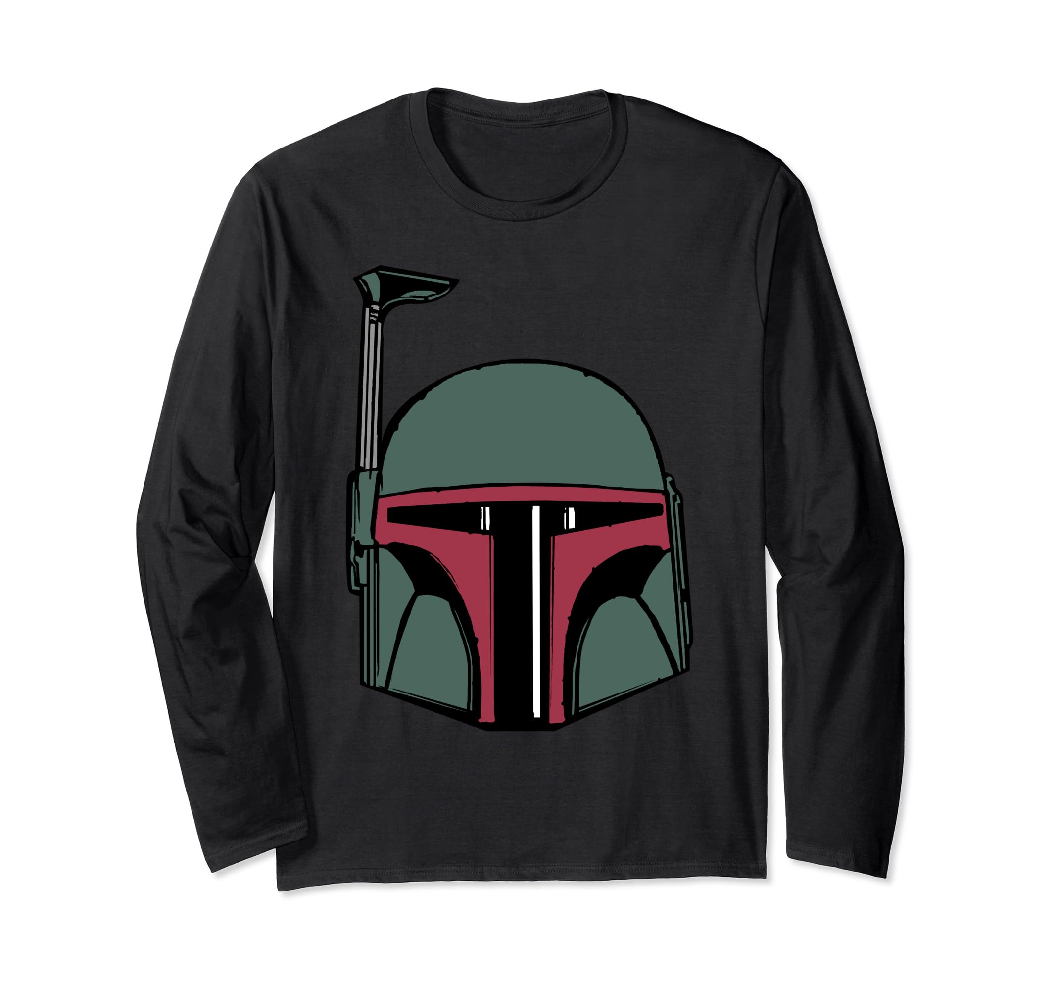 Star Wars Boba Fett Simple Helmet Long Sleeve T-Shirt