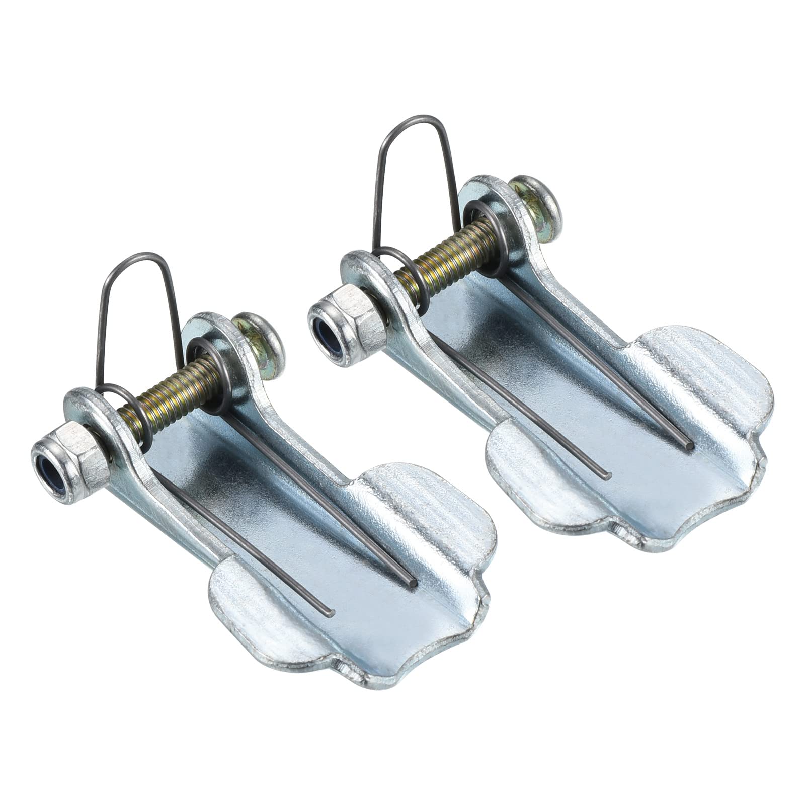 PATIKIL 1.7 Inch Hook Safety Latch Kit, 2 Pack Metal Towing Receiver Hitch Replacement for Clevis Hook Trailer, Silver