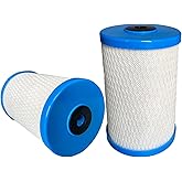2 pack 4000 Coconut Shell Activated Carbon Water Filter Replacement Compatible with Frescapure 4000, 4500, 5000, 6000 Water Filter Systems 750 Gallon Capacity 0.5 Micron