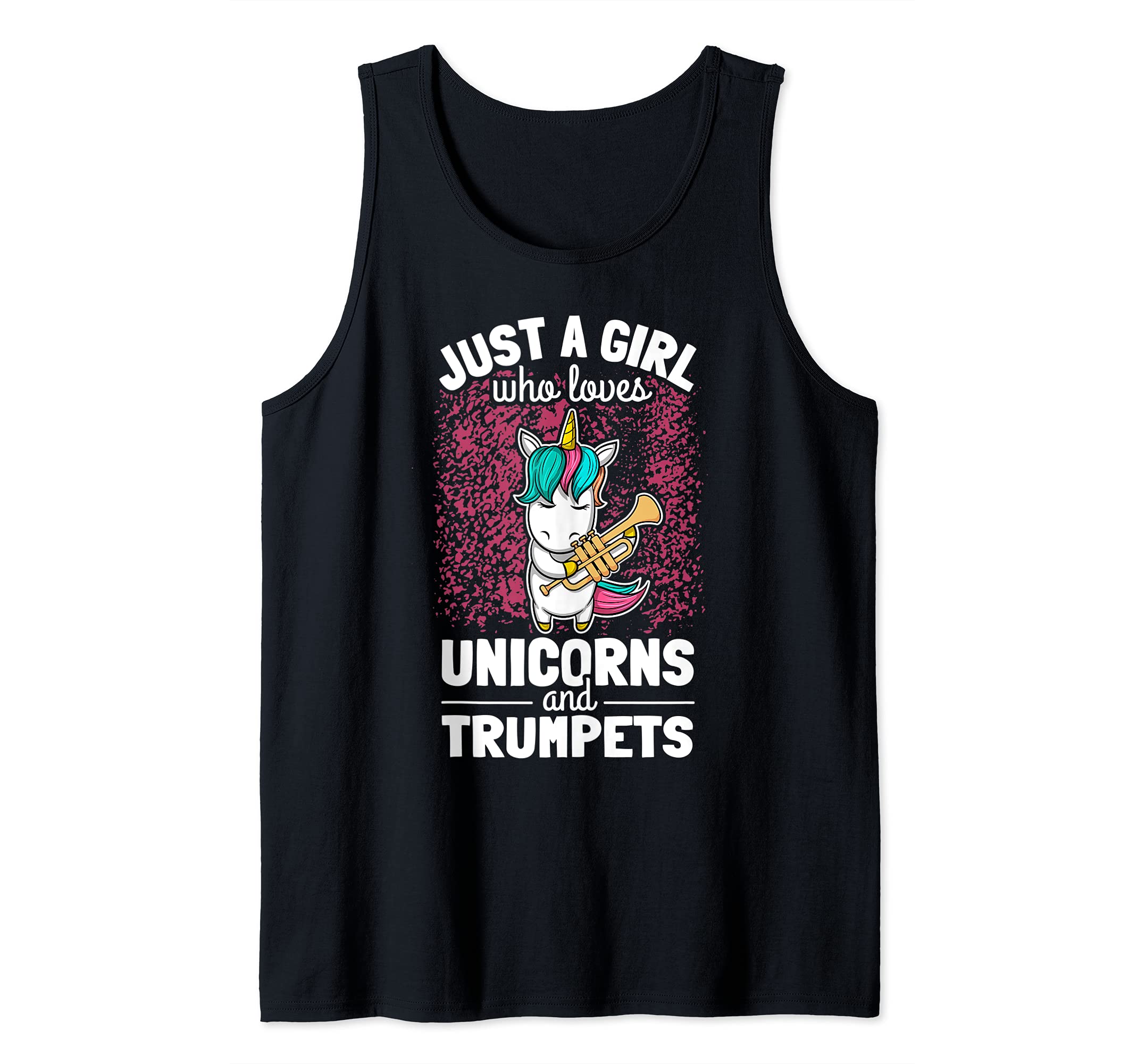 Girl Trumpet Player Saying Unicorn Trumpeter Tank Top