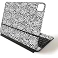 MightySkins Skin for Apple Magic Keyboard for iPad Pro 11-inch (2020) - Sushi | Protective, Durable, and Unique Vinyl Decal wrap Cover, Abstract Black