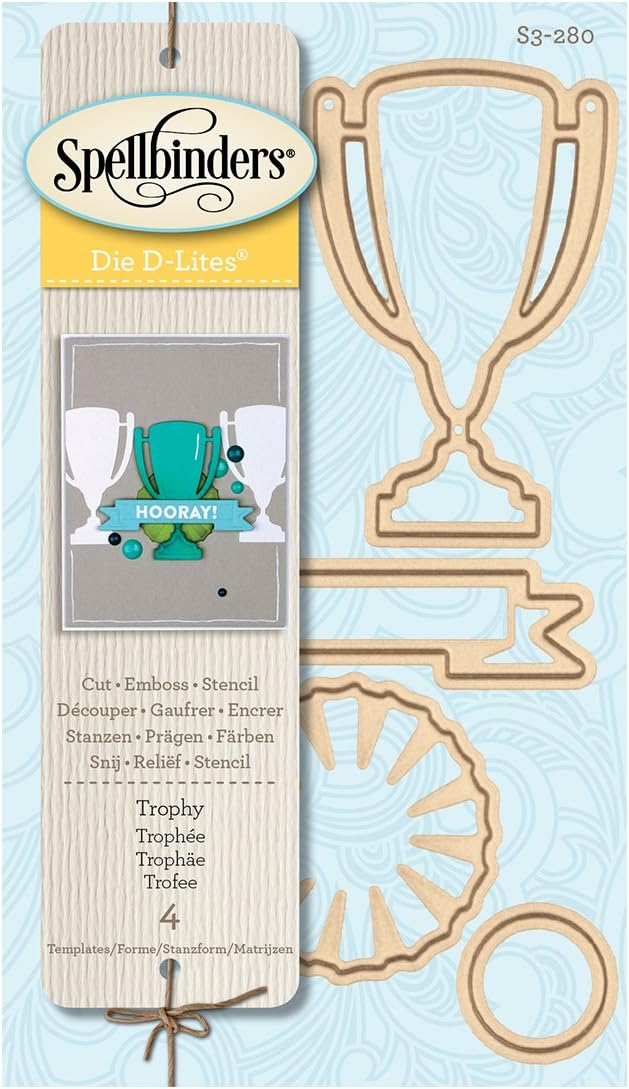 Spellbinders D-Lites Trophy Etched Dies, Brown, 17.1 x 8.9 x 0.2 cm - Image 5