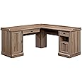 Sauder Barrister Lane L-Desk, Salt Oak finish
