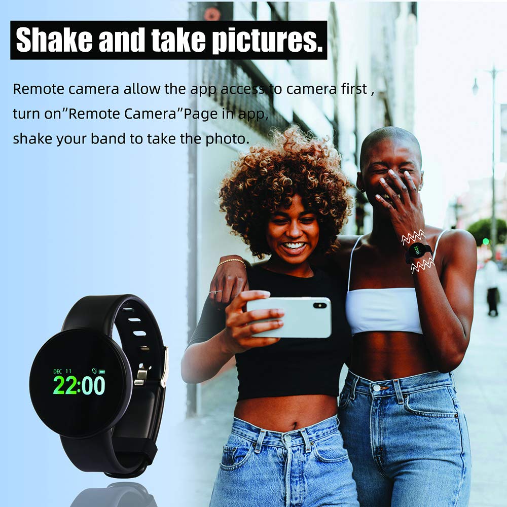 Reloj Inteligente Rastreador de Ejercicios, IP67 Actividad a Prueba de Agua Pulsera Podómetro Bluetooth Reloj Frecuencia cardíaca Presión Arterial Sleep Monitor iOS Android Hombres Mujeres