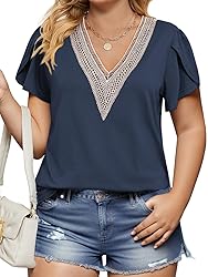 4X Womens Tops Plus Size Oversized Short Sleeve