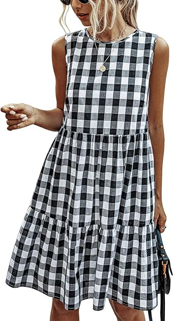 Plaid summer dress Clearance