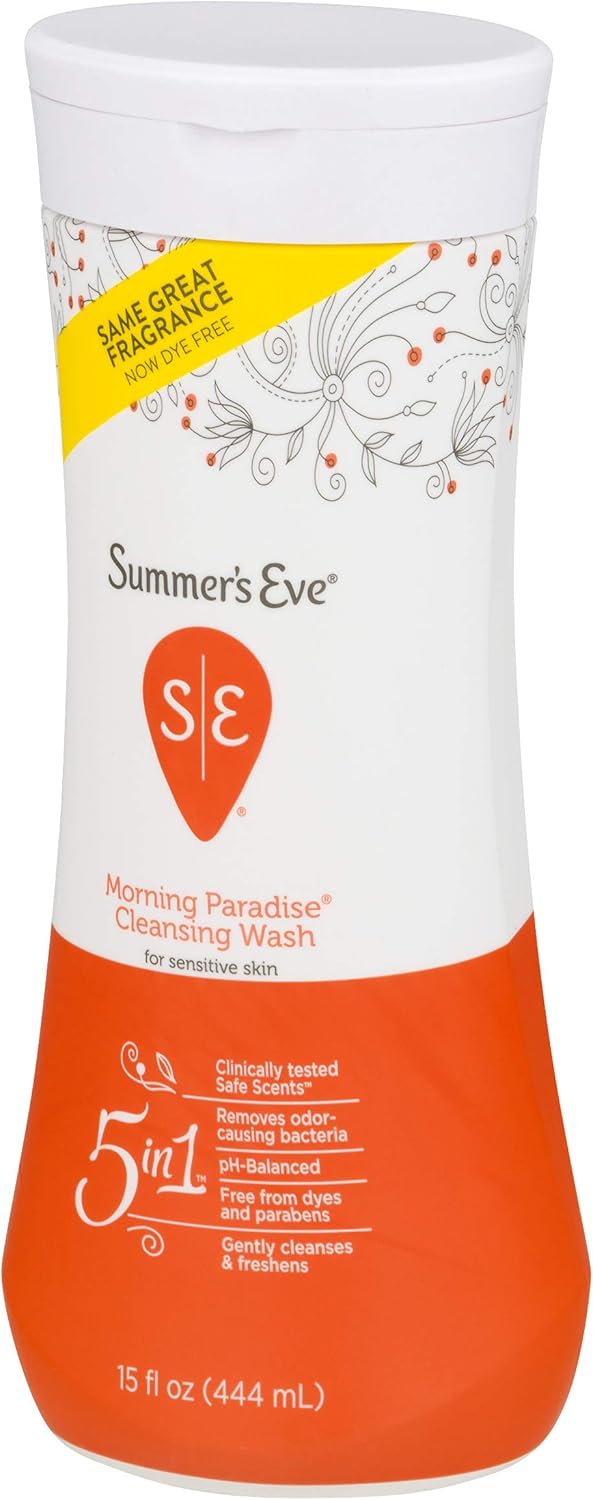 Summer's Eve Cleansing Wash | Morning Paradise | 15 Ounce | Pack of 3 | pH-Balanced, Dermatologist & Gynecologist Tested: Health & Personal Care